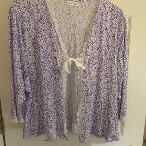 Eileen West plus size bed jacket 4x